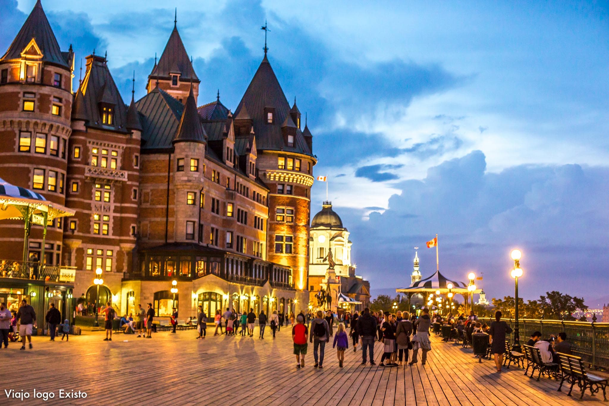 A maravilhosa cidade de Quebec no Canadá