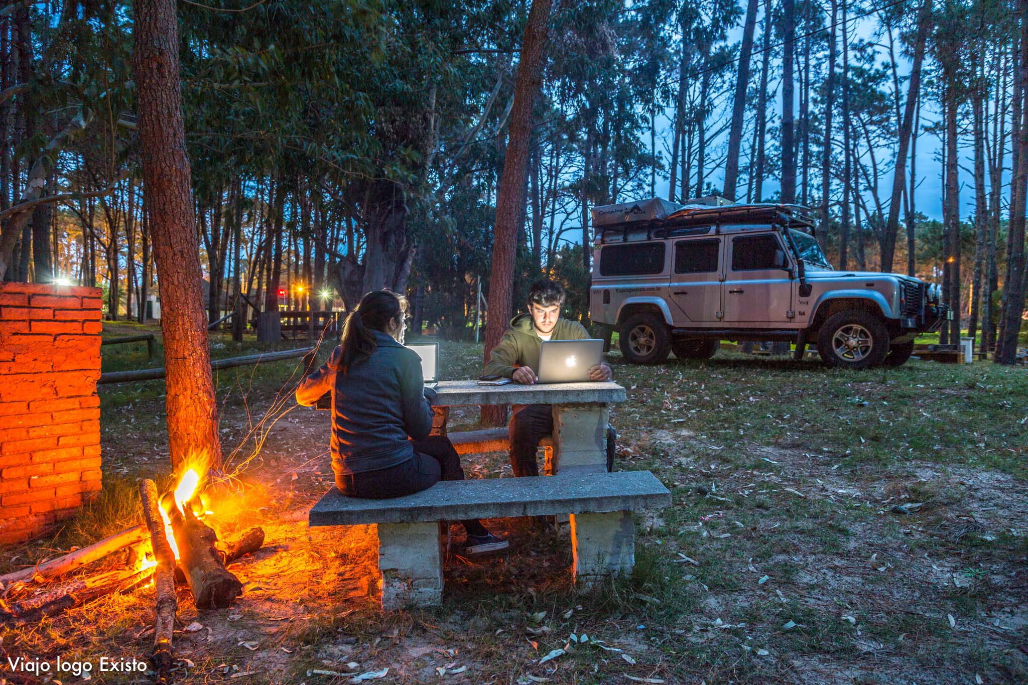 acampando no uruguai