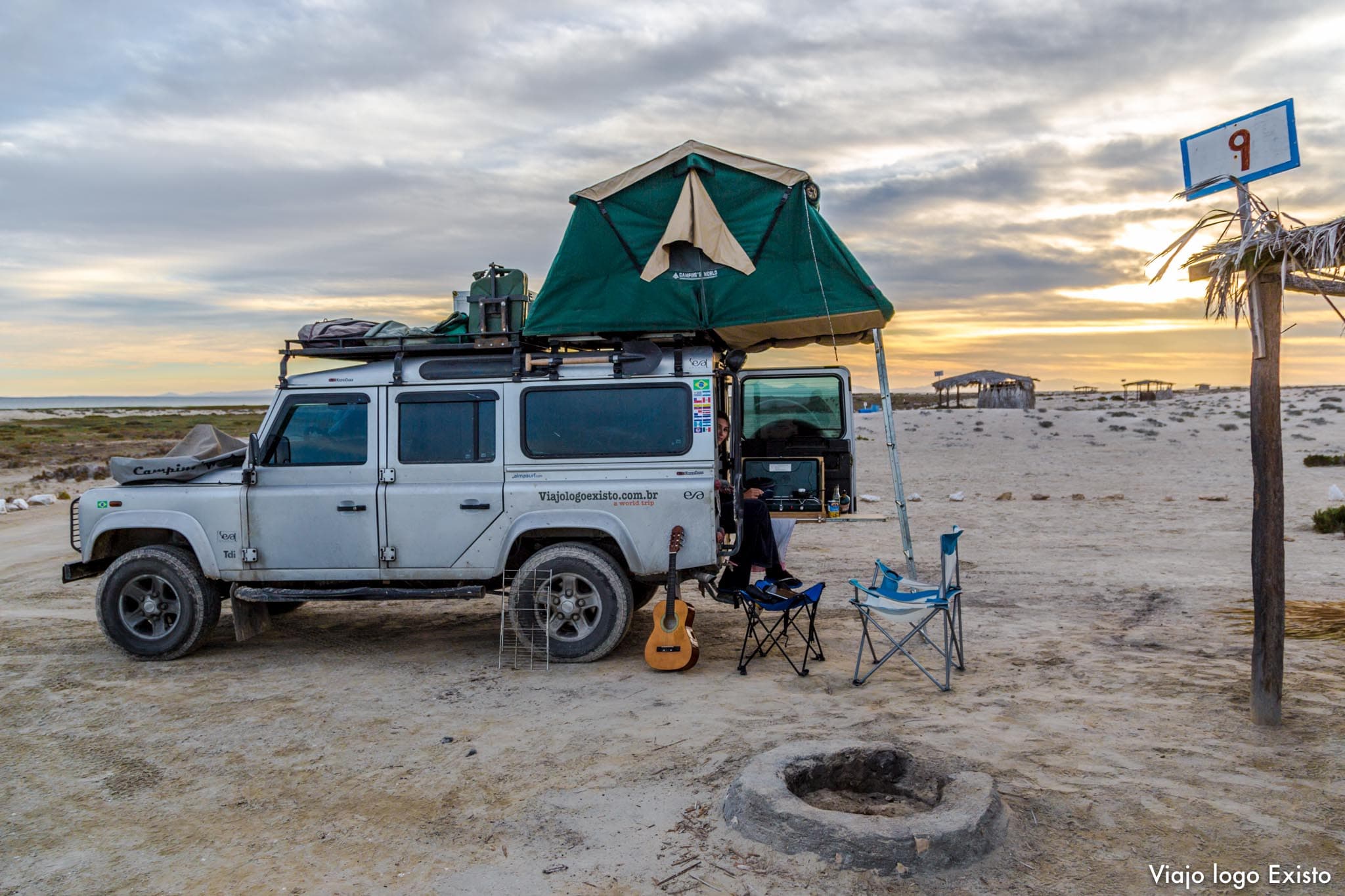 Acampando no deserto do México