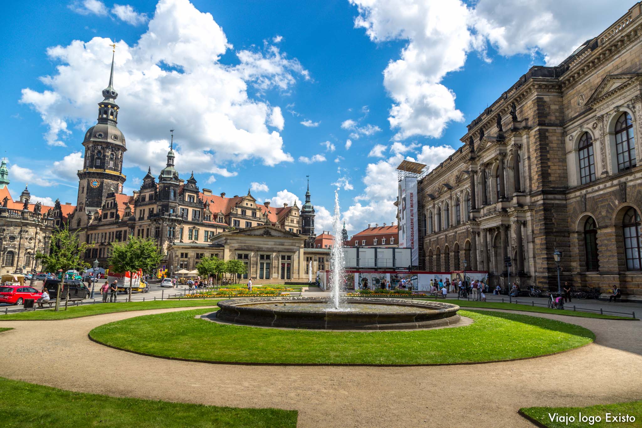 Bela paisagem de Dresden na Alemanha